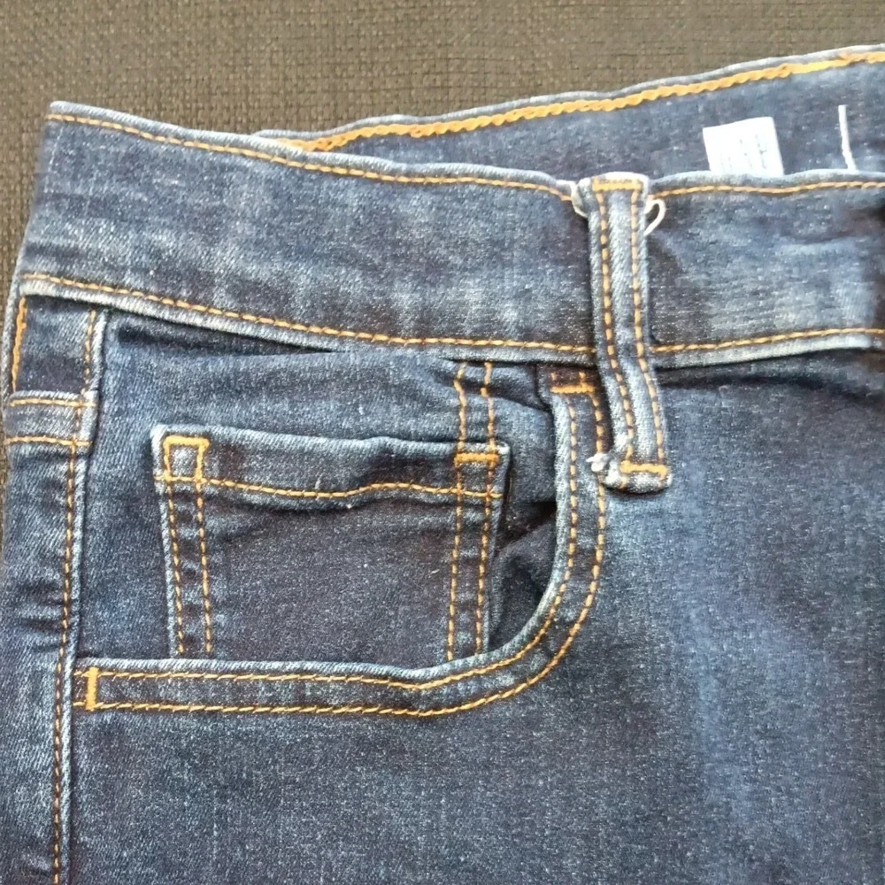 Gap Denim Girls Size 16 Stacked Skinny Jeans Dark Wash Indigo Stretch Adjustable